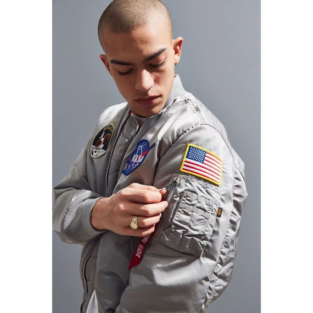 NWT Alpha Industries Apollo MA-1 Bomber Jacket Size L - Picture 2 of 10